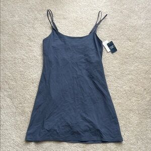 Abercrombie & Fitch Blue Spaghetti Strap Workout Exercise Skort Dress